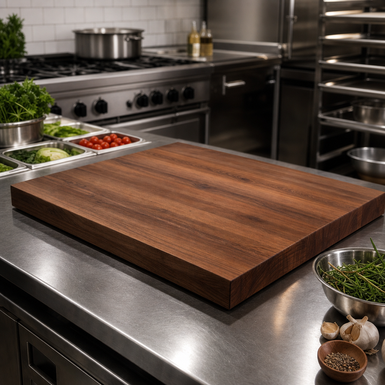 Product image #4 for John Boos Boos Block 36 Inch x 27 Inch American Black Walnut Edge Grain Kitchen Countertop