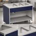 Thumbnail image #4 for Atlas Metal INFH-2 Mobile Hot Food Unit with 2-Pan Capacity