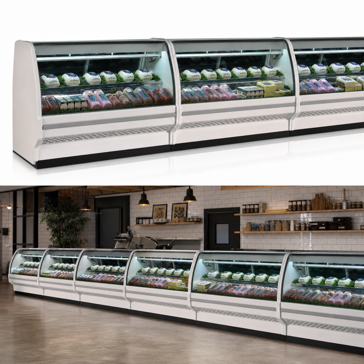 Product image #4 for Howard-McCray 40E Series 51.5-Inch Self-Contained Curved Glass Deli Meat & Cheese Service Case