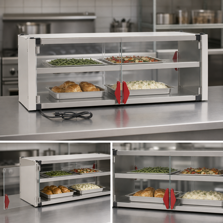 Product image #5 for Metro Super Erecta Hot 48 Inch x 18 Inch Enclosed Heated Shelf Kit, 120V