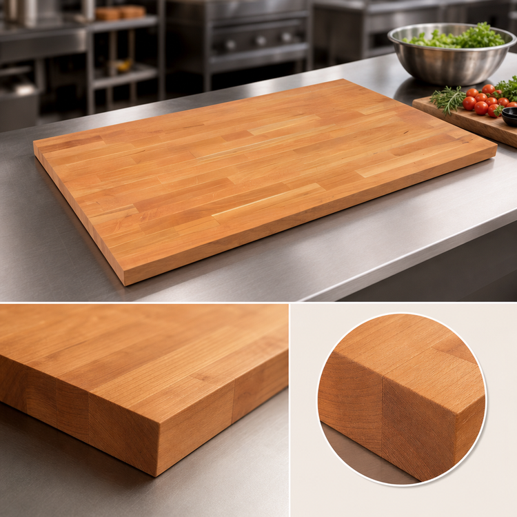 Product image #4 for John Boos Boos Block American Cherry Kitchen Countertop, 72 x 32 x 1-1/2 Inch, Edge Grain, Oil Finish