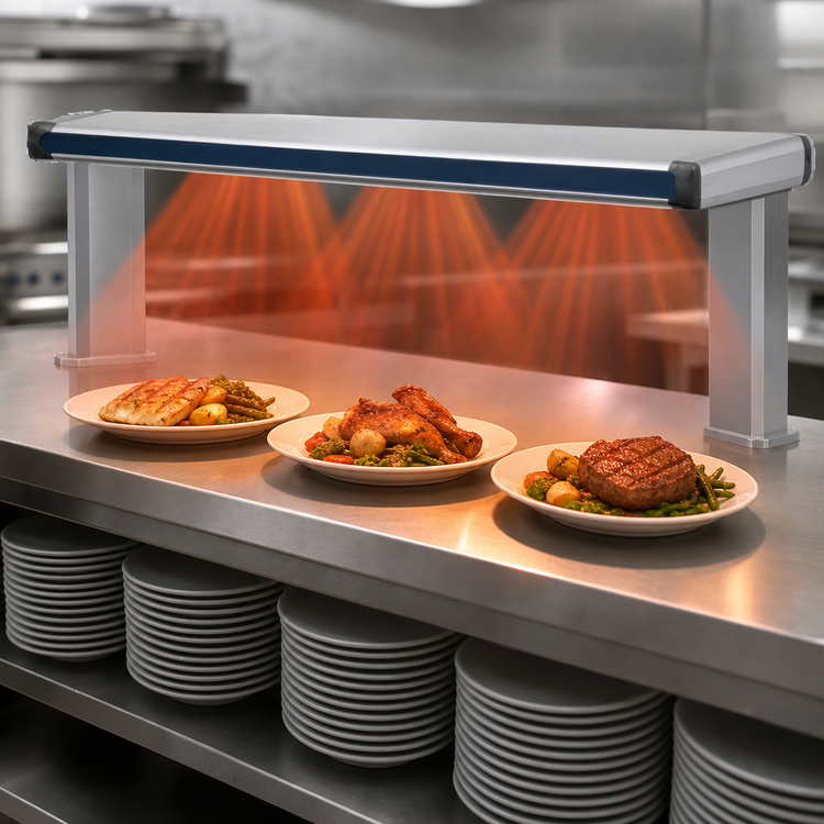 Product image #4 for Hatco Glo-Ray Designer Dual Strip Heater with Lights, 45-1/2-Inch Wide, Aluminum, 1530 Watts