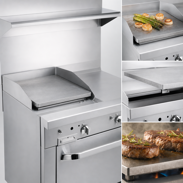 Product image #4 for Southbend Platinum Heavy Duty 18-Inch Modular Gas French Hot Top Sectional Range