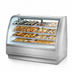 Thumbnail image #4 for True 59-1/4-Inch Dry Curved Glass Pastry Display Case with Stainless Steel Exterior and White Interior
