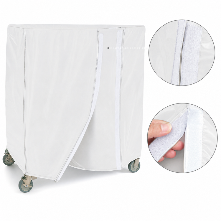 Product image #4 for Metro Waterproof Vinyl-Nylon Coated Queen Mary & Banquet Cart Cover, 60 x 21 x 54 Inches