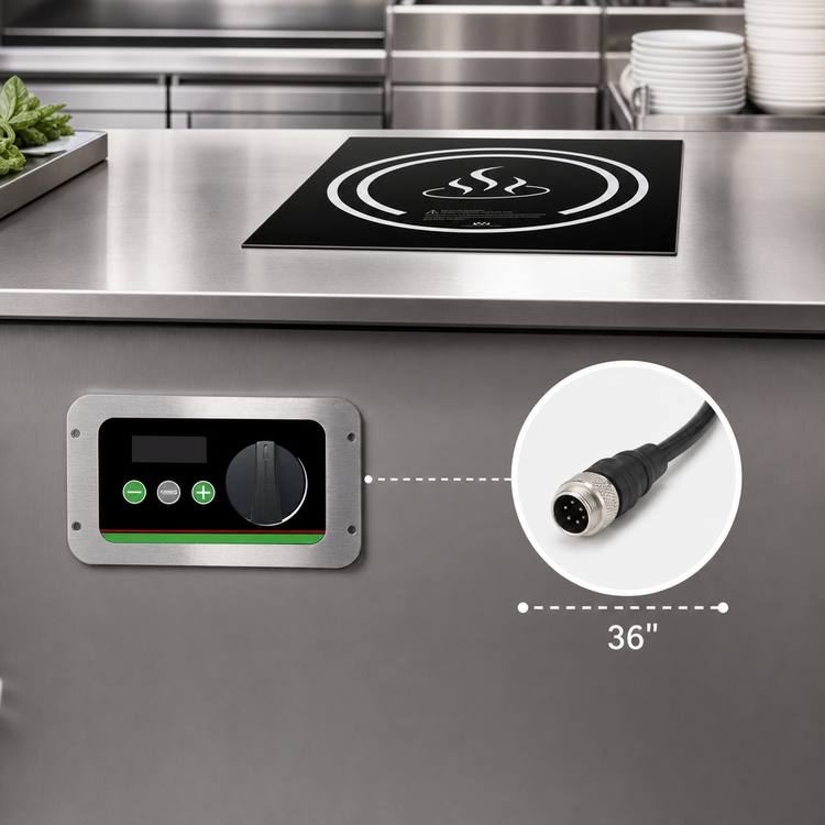Product image #4 for Winco Spectrum™ EIDS-34 Drop-In Induction Cooker, 240V, 3.4 kW