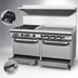 Thumbnail image #4 for Southbend S-Series 60-Inch Gas Restaurant Range with 2 Open Burners, 48-Inch Griddle, Convection Oven and Cabinet Base