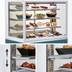 Thumbnail image #5 for Federal Industries Italian Glass Heated Full-Service Floor-Standing Hot Food Display Case, 48 Inch, 2 Shelves