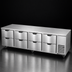 Thumbnail image #4 for Beverage Air 119-Inch Wide Stainless Steel Undercounter Refrigerator with 8 Drawers