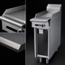 Thumbnail image #4 for Garland Cuisine Series Heavy-Duty 12-Inch Gas Thermostatic Griddle Add-A-Unit Range with Open Cabinet Base