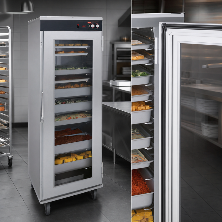 Product image #4 for Hatco Flav-R-Savor Tall Humidified Holding Cabinet with Single Lexan Door, 17 Full-Size Sheet Pan Capacity, 120V