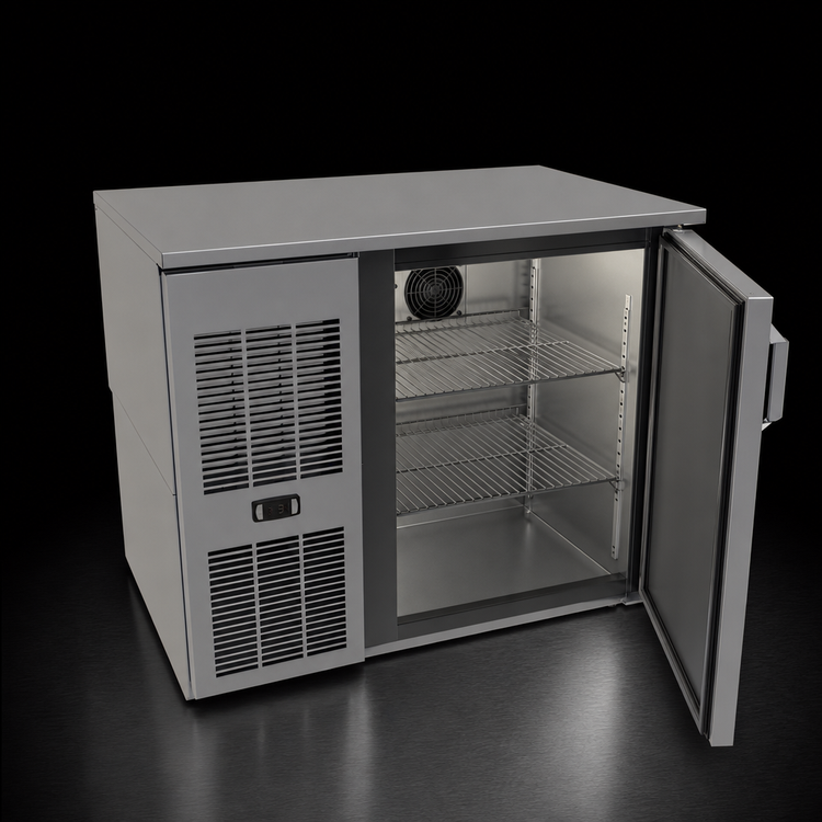 Product image #4 for Glastender C1FL36 36-Inch Front-Serviced Low Profile Back Bar Cooler, Single Door, Single-Section, Self-Contained R290