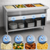Thumbnail image #4 for Thurmaduke E-6-DLPG 6-Well Electric Steamtable Unit with Open Storage Base and Cutting Board