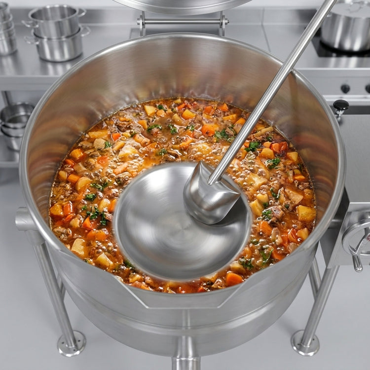 Product image #3 for Crown DLT-60 60 Gallon Direct Steam Tilting Kettle