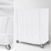 Thumbnail image #4 for Metro White Uncoated Knitted Polyester Queen Mary / Banquet Cart Cover, 60 x 21 x 54 Inch