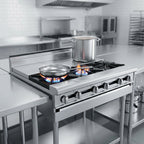 Thumbnail image #3 for Jade Range (Middleby) Titan JMRH-4ST 48-Inch Heavy-Duty Stainless Steel Modular Gas Range with 4 Open Burners and 4 Hot Tops