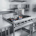 Thumbnail image #3 for Titan JMRH-4ST 48 Inch Heavy Duty Modular Gas Range with 4 Open Burners and 4 Hot Tops