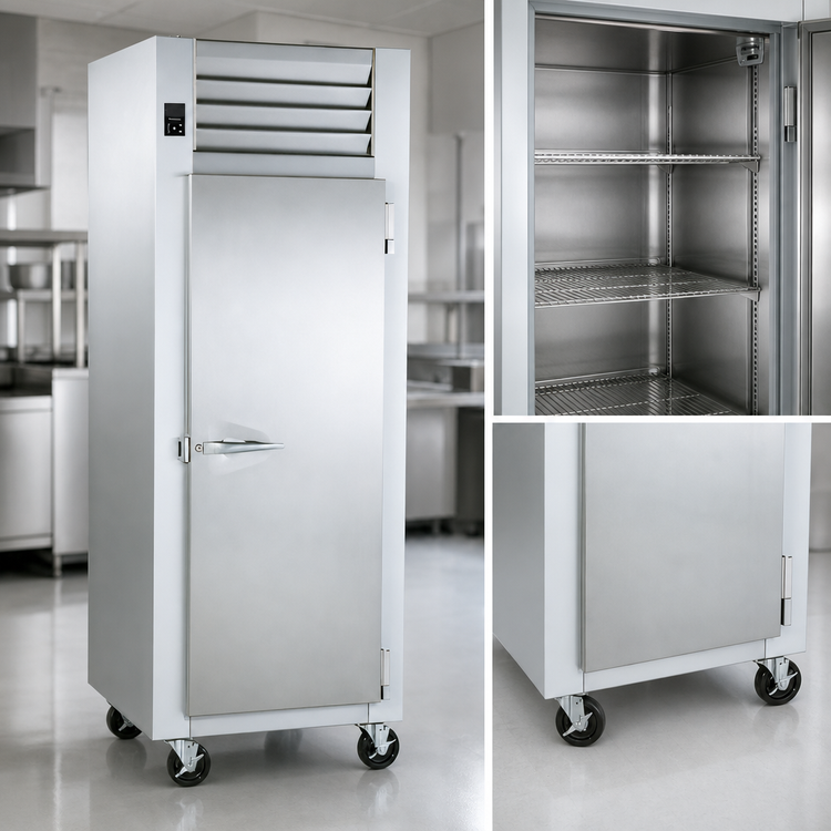 Product image #4 for Traulsen Spec-Line 24-Inch Wide Remote Reach-In Freezer, Standard Depth, 1 Section, Full Height Solid Door, Stainless Steel, 18 Cu. Ft.