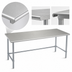 Thumbnail image #4 for Spec-Master 84-Inch x 30-Inch Flat Top Stainless Steel Work Table with Galvanized Tubular Base
