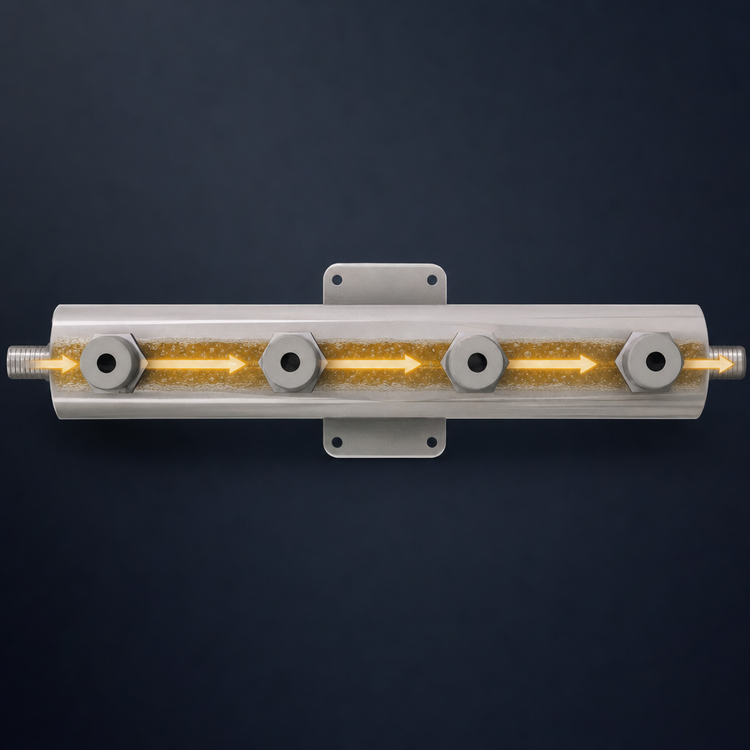 Product image #4 for 4-Station Pass-Through Beer Manifold with 1/2 Inch Barb Inlet and Outlet