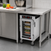 Thumbnail image #5 for Metro HotBlox Narrow 4-Pan Pass-Thru Undercounter Insulated Holding Cabinet, Clear Front Door / Solid Rear Door, Analog Control