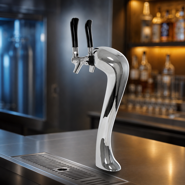 Product image #4 for Perlick 4045-2B Countertop Glycol-Cooled 2-Faucet Draft Beer Tower