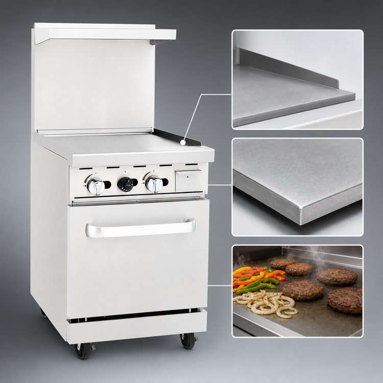 Product image #4 for CookRite 24-Inch Natural Gas Range with Griddle Top and Space Saver Oven