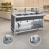 Thumbnail image #4 for Atlas Metal BLH-3-OT 3-Well Mobile Electric Hot Food Serving Counter