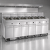 Thumbnail image #4 for Imperial Electric Floor Fryer with Built-In Space Saver Filter System, 6-Battery, 75 lb. Tanks, Tilt-Up Elements