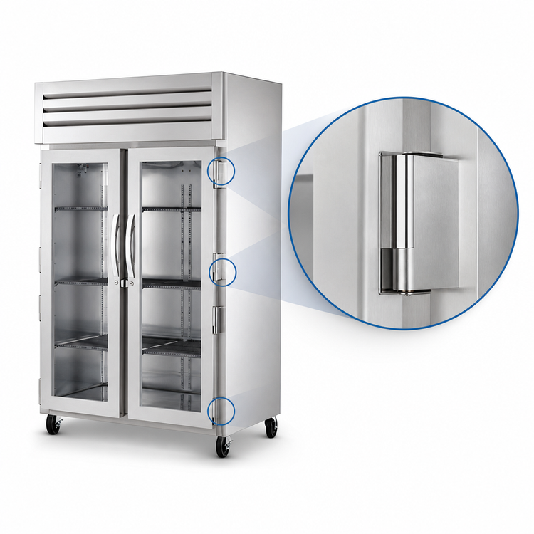 Product image #4 for True SPEC SERIES Two-Section Reach-In Refrigerator with Locking Glass Doors, Stainless Steel, Top-Mounted Self-Contained Refrigeration