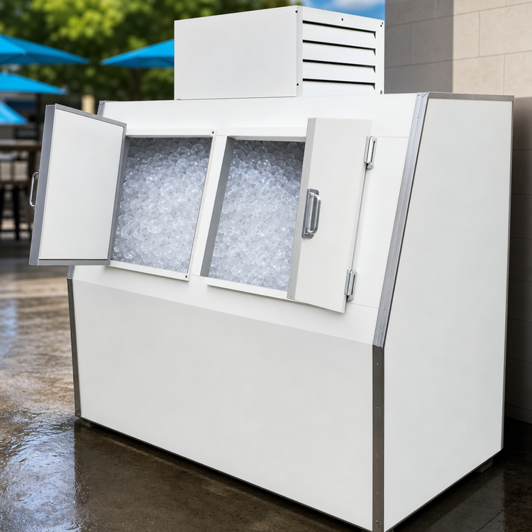 Product image #4 for Howard-McCray Outdoor Ice Merchandiser with 2 Solid Hinged Doors, 60 Cu. Ft., 225-Bag Capacity