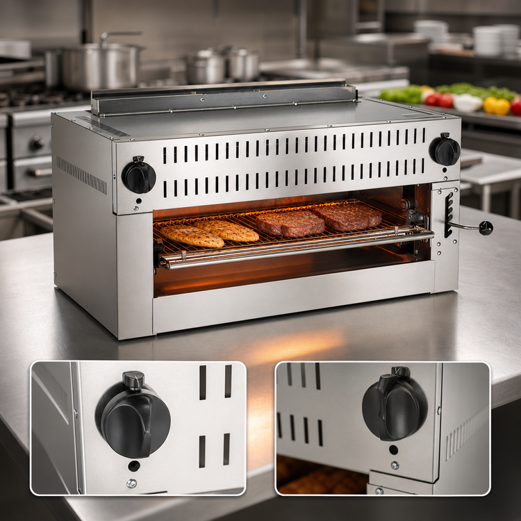 Product image #5 for Vulcan 36-Inch Wide Natural Gas Radiant Salamander Broiler with 50,000 BTU Burner
