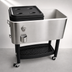 Thumbnail image #4 for Crestware 17-Gallon Stainless Steel Garden Cooler on Stand with Wheels