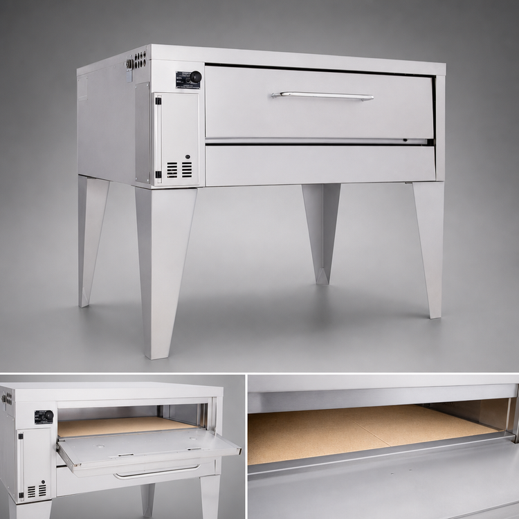 Product image #4 for Bakers Pride Super Deck Series Gas Pizza Deck Oven, 54-Inch x 34-1/2-Inch Ceramic Bake Deck, Single Deck