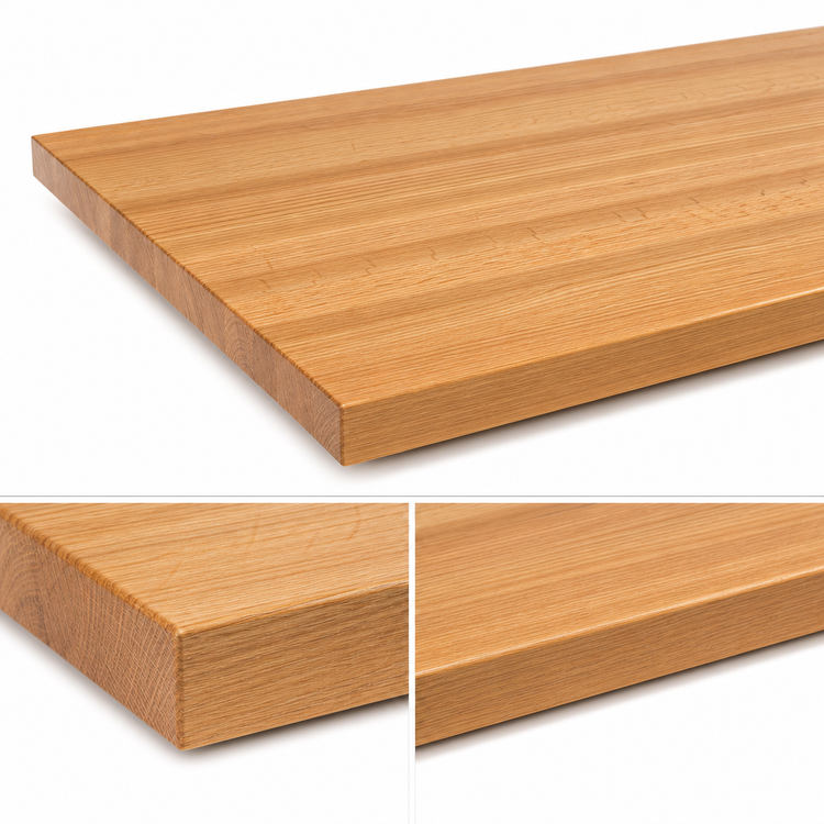 Product image #4 for John Boos Appalachian Edge Grain Oak Island Countertop with Varnique Finish, 84" x 38" x 1-1/2" Thick
