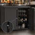 Thumbnail image #5 for Top Shelf DB48 Two-Section Back Bar Dry Storage Cabinet, 48 Inch, 2-Door, Non-Refrigerated