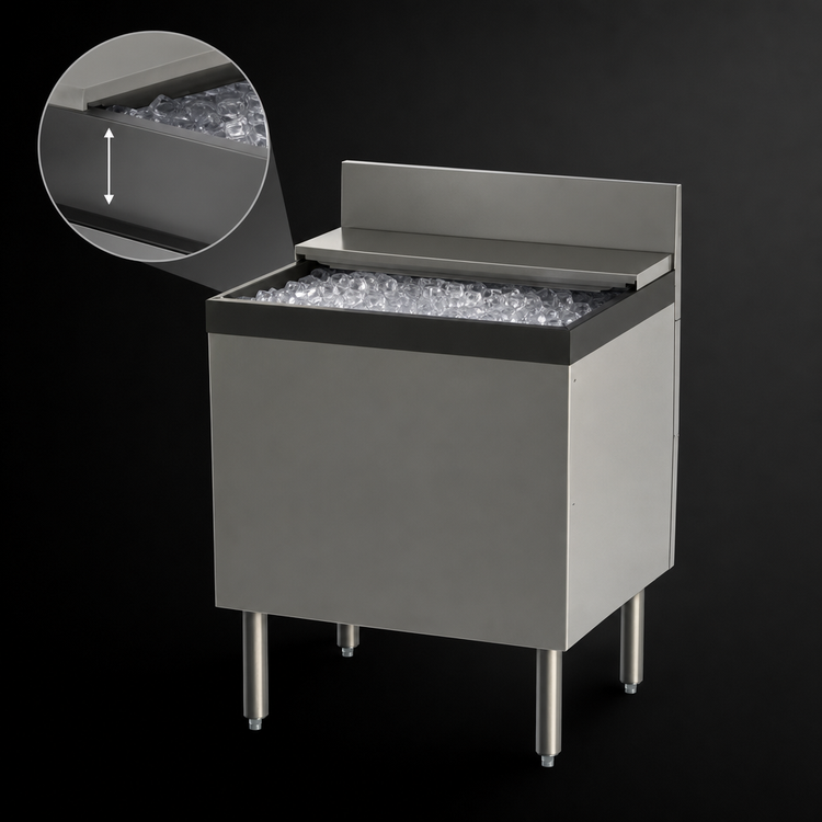 Product image #4 for Top Shelf TS Series Extra Capacity Underbar Ice Bin/Cocktail Unit, 24 Inch Wide, 75-Lb Capacity