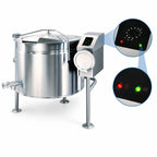 Thumbnail image #4 for Cleveland Range Short Series KEL40TSH 40-Gallon Electric Manual Tilting Steam-Jacketed Kettle, Full Jacket, 316 Stainless Interior