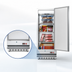 Thumbnail image #4 for KoolMore 12 Cu. Ft. Single-Section Commercial Reach-In Freezer with Solid Door and Bottom-Mount Refrigeration
