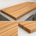 Thumbnail image #4 for Appalachian Red Oak Kitchen Countertop, Blended Rails, Edge Grain, 84 x 25 x 1-1/2 Inch, Varnique Finish