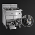 Thumbnail image #4 for Imperial 3-Battery Electric Floor Fryer with Built-In Space Saver Filter System, 75 lb. Tanks