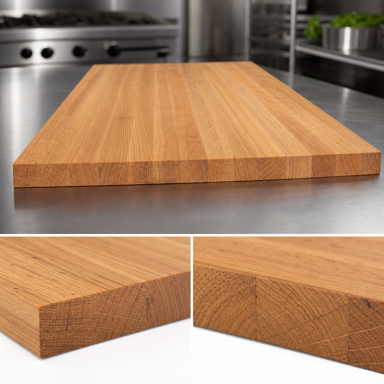 Product image #4 for John Boos Appalachian Red Oak Island Countertop, 120 x 27 x 1-1/2 Inch, Edge Grain, Oil Finish