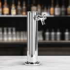 Thumbnail image #4 for Micro Matic USA D4740 Countertop Air-Cooled Single-Faucet Draft Beer Tower, Polished Stainless Steel