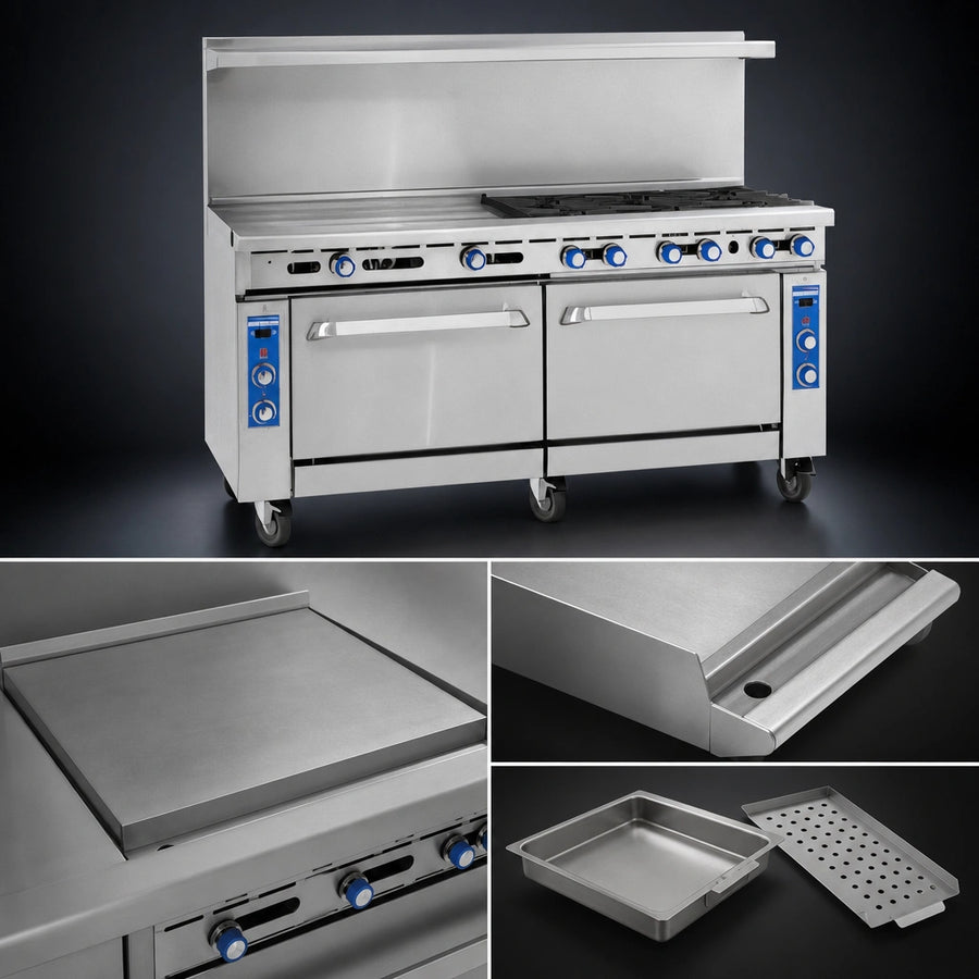 24-Inch Polished Steel Griddle