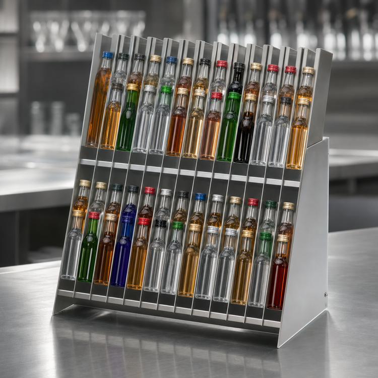 Product image #4 for Eagle Spec-Bar Underbar Mini Bottle Rack, 24 x 24 Inches, 510 Mini Bottle Capacity