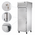 Thumbnail image #4 for True Spec Series One-Section Pass-Thru Reach-In Refrigerator with Solid Front and Rear Swing Doors, Stainless Steel Front and Aluminum Sides