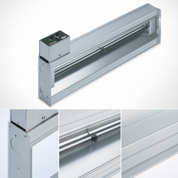 Product image #4 for Vollrath Cayenne® 24 Inch High Wattage Hard Wired Strip Heat Lamp