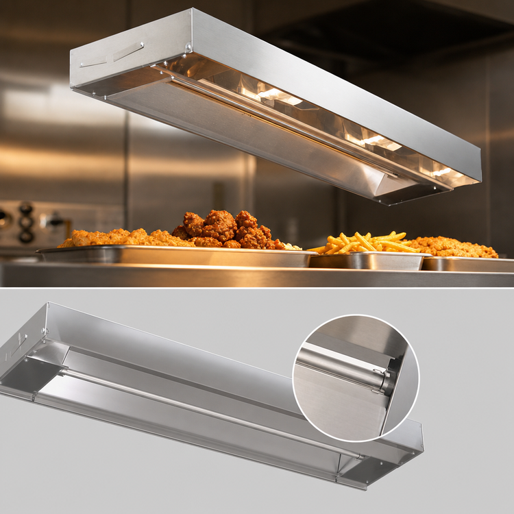 Product image #4 for RedHots 24 Inch Unlighted Single Rod Strip Heat Lamp with Remote, 208V