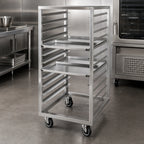 Thumbnail image #4 for Channel Manufacturing 414S-DOR Double-Section Side-Loading Stainless Steel Oven Rack, 20-Pan, No-Lift