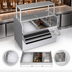 Thumbnail image #5 for Krowne Royal Series 60-Inch Pass-Thru Underbar Ice Bin/Cocktail Station with Left Ice Bin and 10-Circuit Cold Plate